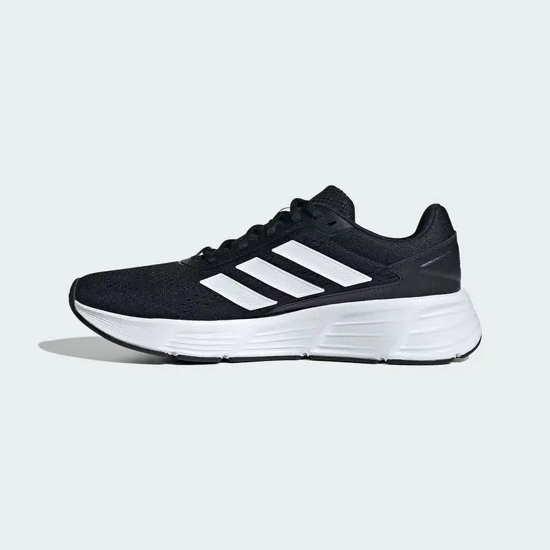 Adidas Galaxy Step Running Shoes for Men and Women, Comfortable and Versatile Fabric, Low-Top, Non-Slip, Wear-Resistant, Suitable for Physical Testing and Exams, Black Jq7499