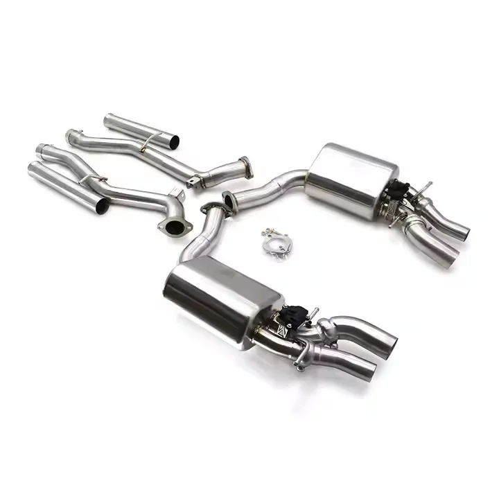 OBM Car Exhaust System For Mercedes-Benz E63 AMG 2007-2016 Escape Stainless Steel Exhaust Pipe Muffler Catback Exhaust