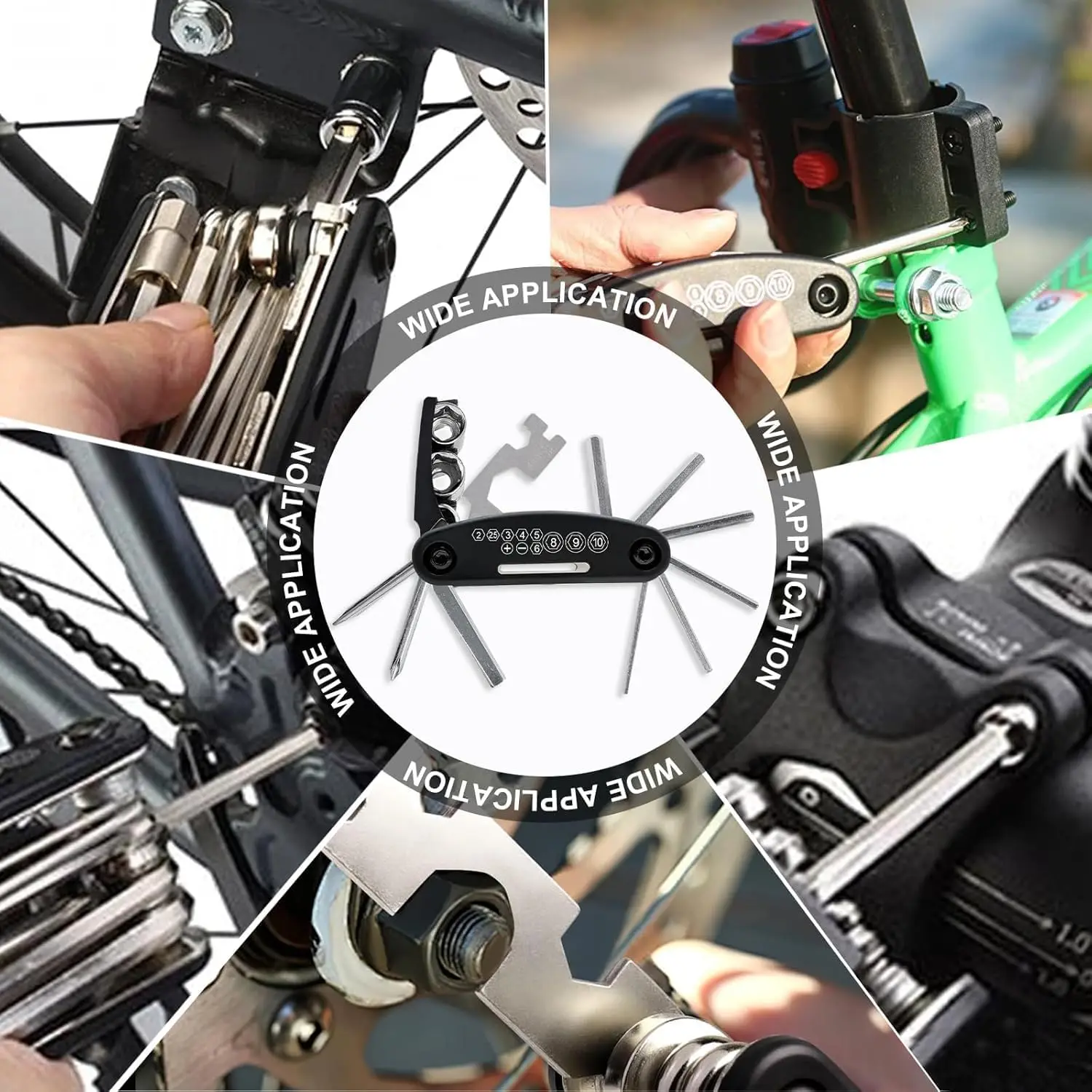 16 in 1 MTB Tools Road Bicycle Allen Wrench Tools Portable Bicycle Repair Tool set  Suitable for mountain bikes and road bikes image 5