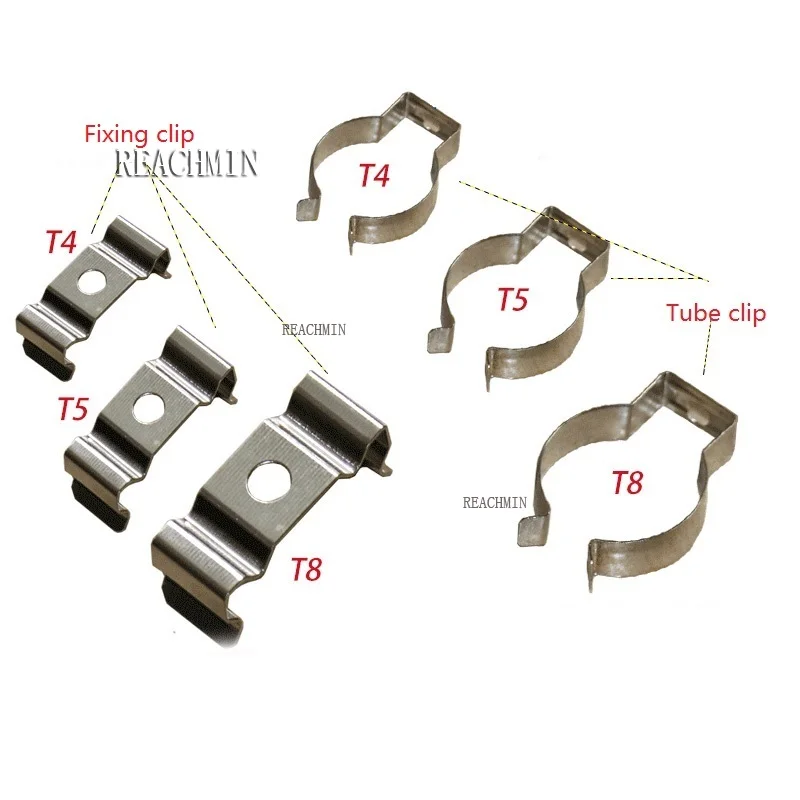 20pieces/lot T4/T5/T8 LED Light fixing Clips tube clips Lighting Accessories Fixed clip fixing bracket lighting accessories