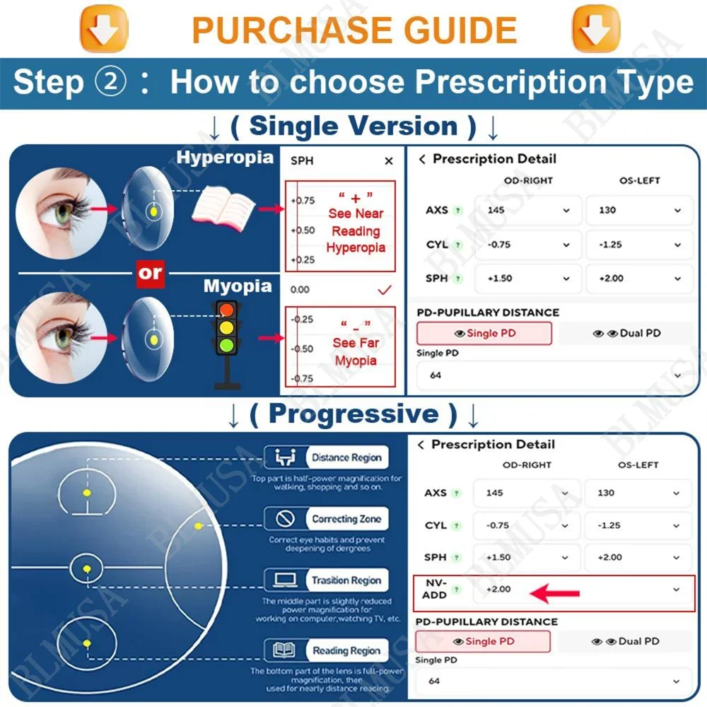 KUXA (S) الرجال التيتانيوم النقي إطار متعدد الأضلاع قصر النظر مخصص وصفة طبية نظارات مكافحة الضوء الأزرق نظارات الكمبيوتر التقدمية
