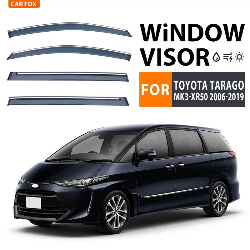 

Для Toyota Tarago 2000-2019: Дефлекторы окон, ветровики, навесы для боковых окон, защита от дождя и солнца, автоаксессуары