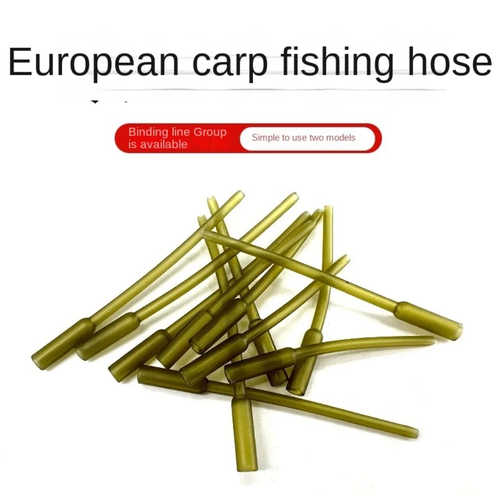 

50pcs Rubber Carp Fishing Sleeve Anti-tangle Easy To Operate Anti Tangle Sleeve Durable Helicopter Rig Tubing Angling Equipment