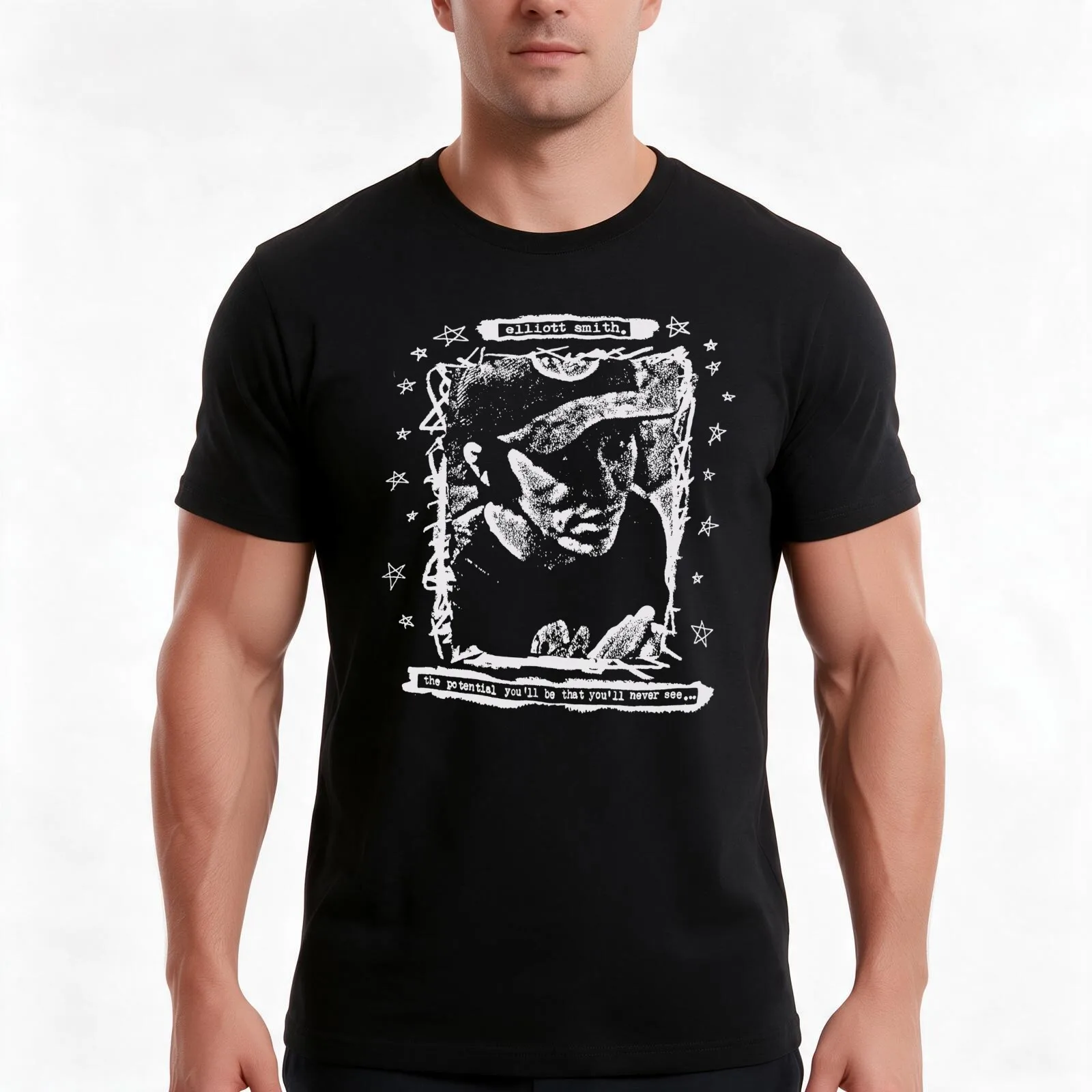 The Potential You'll Be T-Shirt, Summer Casual Cotton Tee, Oversized Streetwear Tops, Vintage Graphic Print, Unisex Men Women