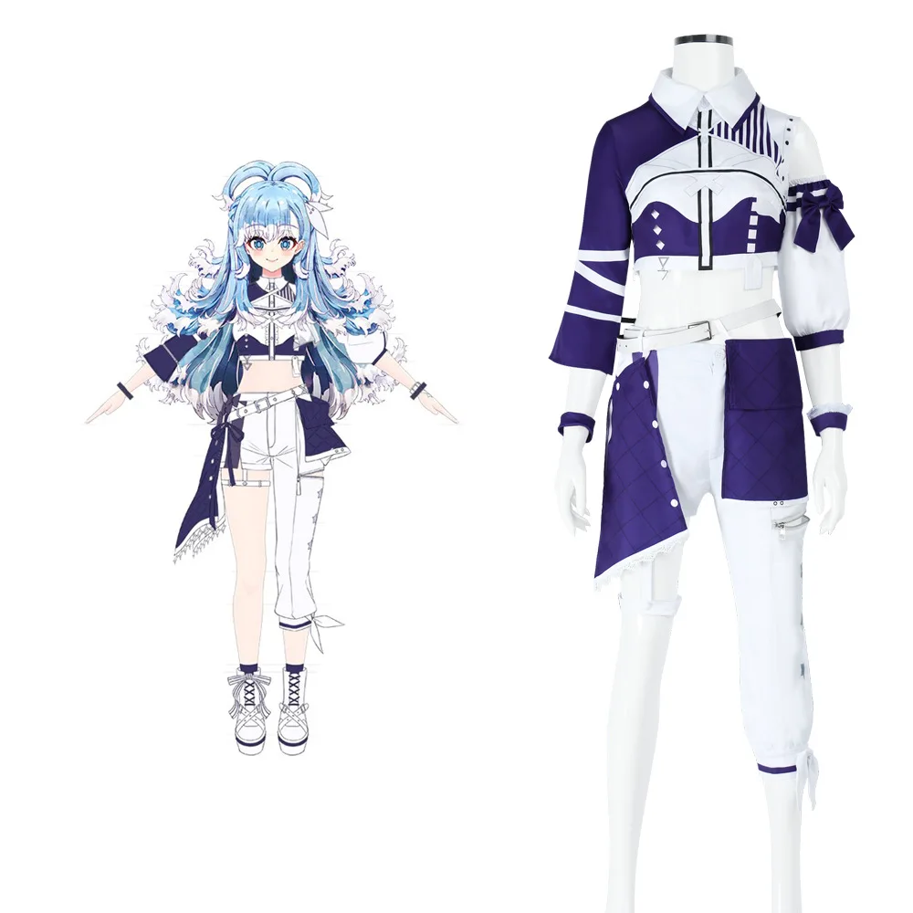 

Аниме виртуальный YouTuber Kobo Kanaeru косплей костюм Hololive короткие топы рубашка униформа шорты парик женский сексуальный карнавальный костюм для вечеринки