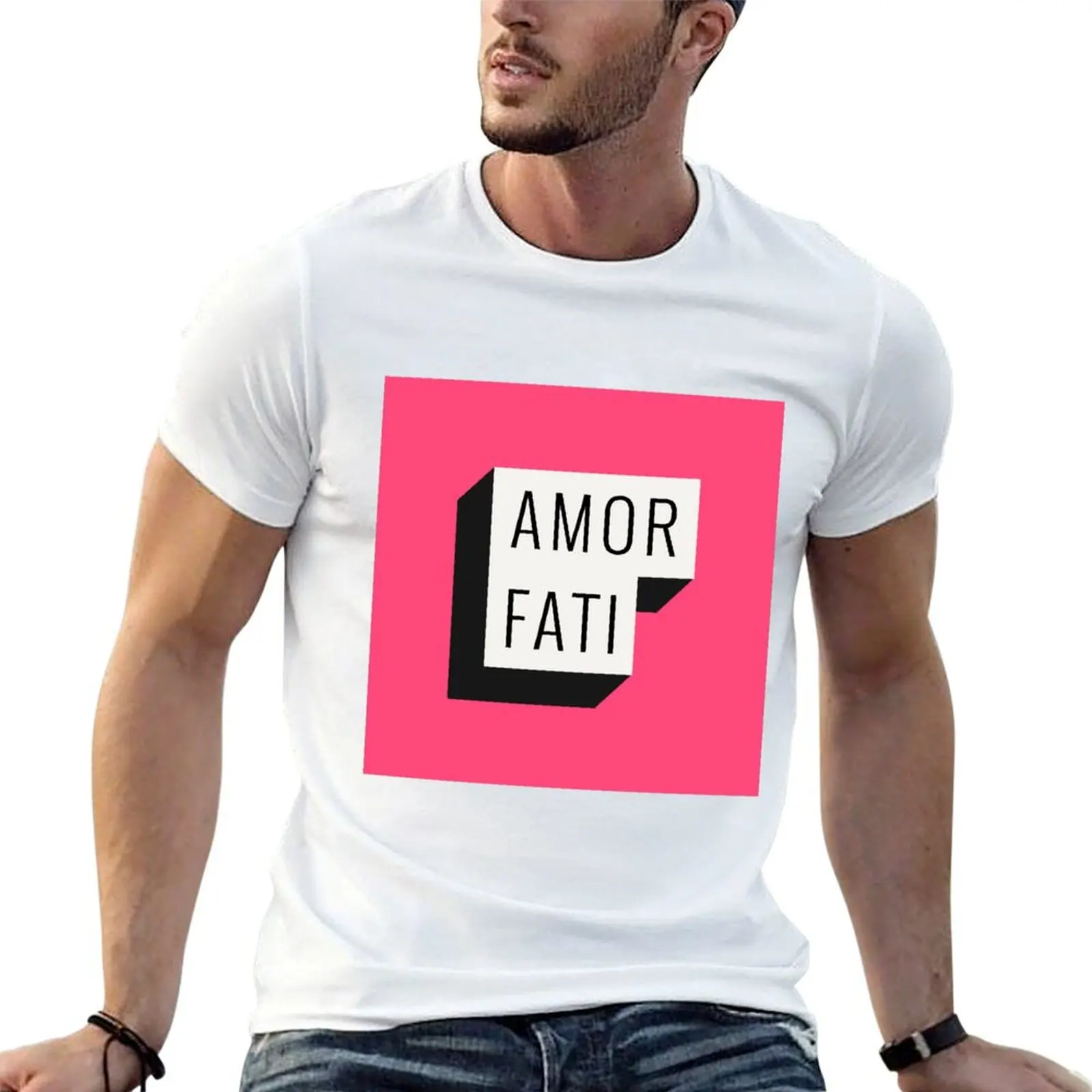 

Amor Fati T-Shirt man t shirt summer cotton t shirt man anime tshirt T-shirt