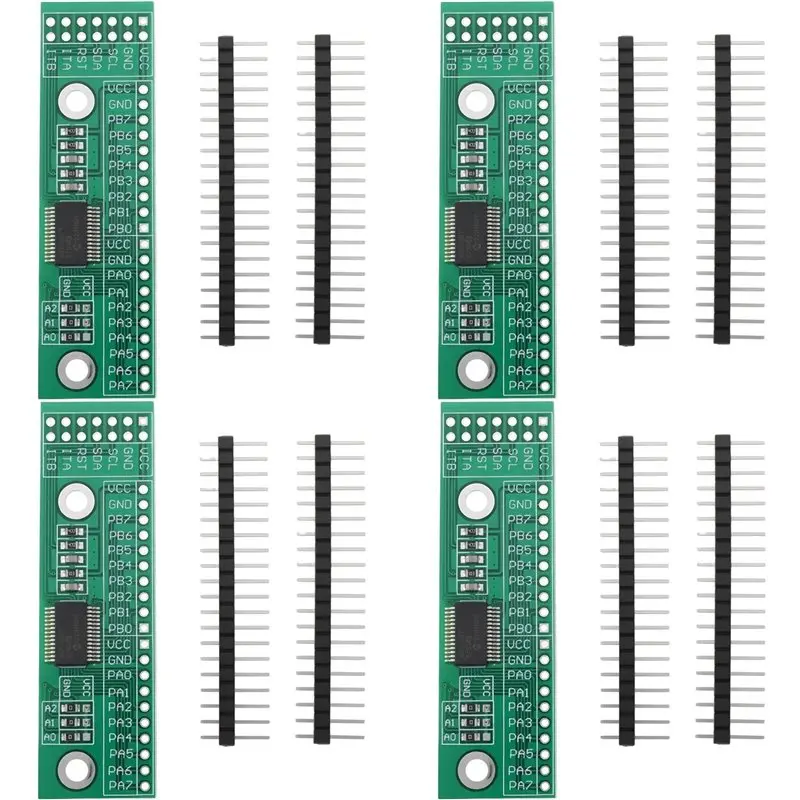 4X 16-Ch IO Expansion Pin Module Board I2C Interface IIC Input Output MCP23017-E/SS For Computer Game Console