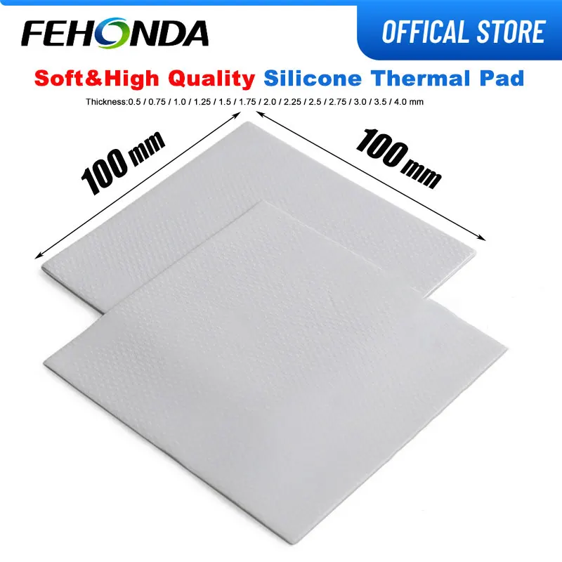 

Термопрокладка FEHONDA 6 Вт/мК для охлаждения процессоров и видеокарт, высококачественная теплопроводящая силиконовая прокладка