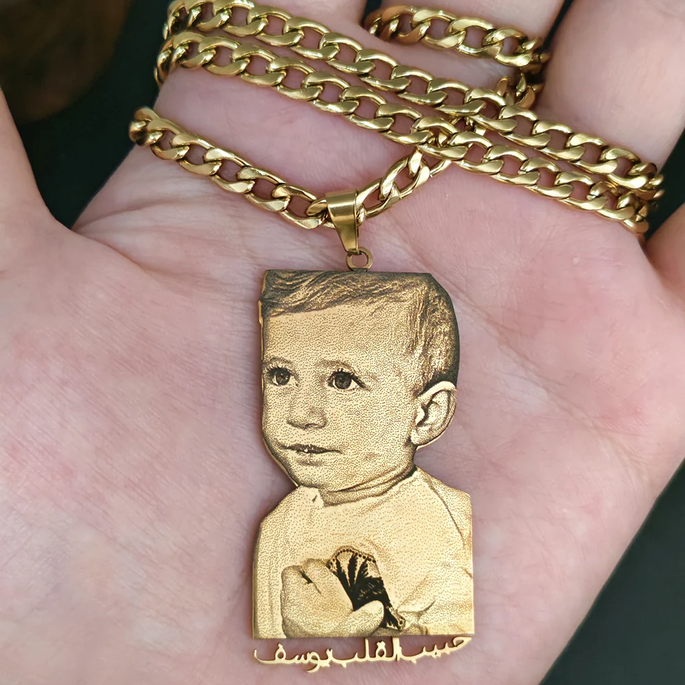 

Золотая цепочка с подвеской на заказ, трендовые ожерелья из нержавеющей стали 2025, персонализированные ювелирные изделия, подарок высокого качества