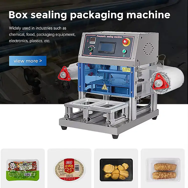China Factory Nitrogen Tray Box Packaging Machine/ Automatic Nitrogen Preservation Desktop Tray Sealing Machine