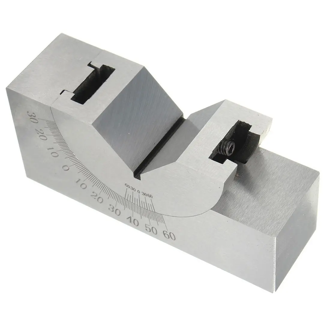 Mini ángulo ajustable de precisión de 75x25x32mm, fresado de bloque en V de 0 a 60 grados