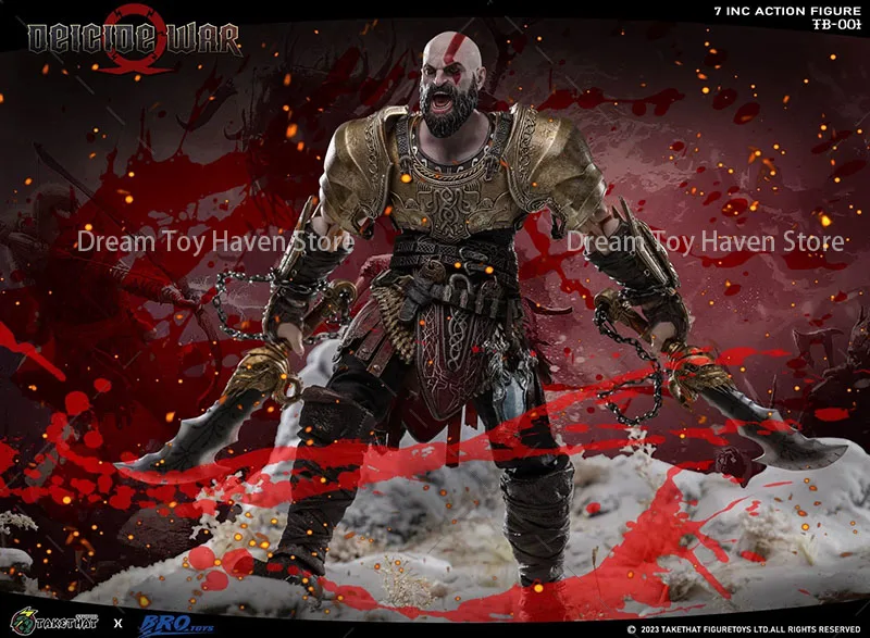 デラックスエディション TAKETHAT Brotoys TB001 1/12 スケール男性兵士クレイトス神の戦争 7 インチアクションフィギュアモデルコレクタブル人形