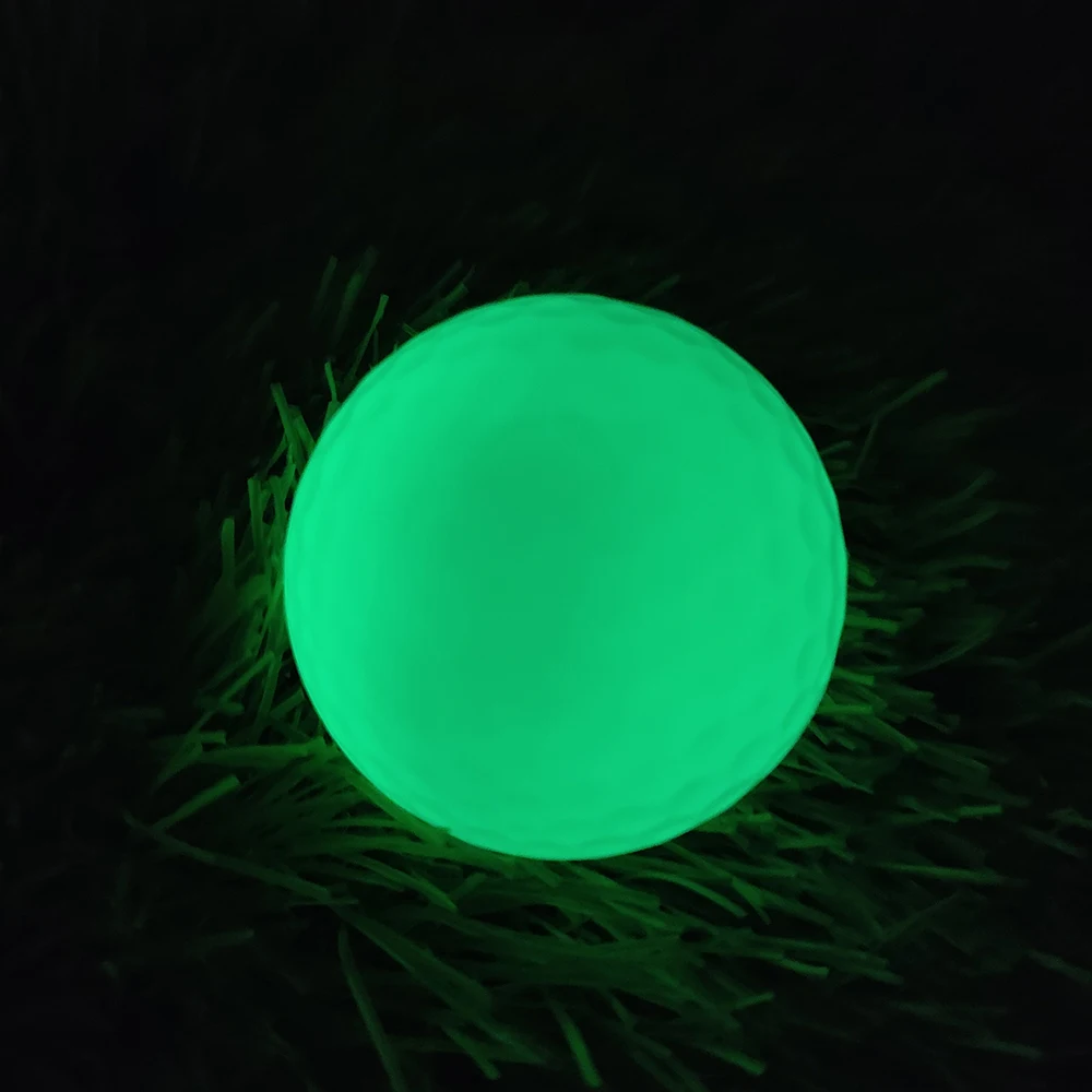 3Pcs Professional Golf Balls Luminous Night Golf Standard Balls Reusable Long-lasting Glow Practice Balls Golf Accessories