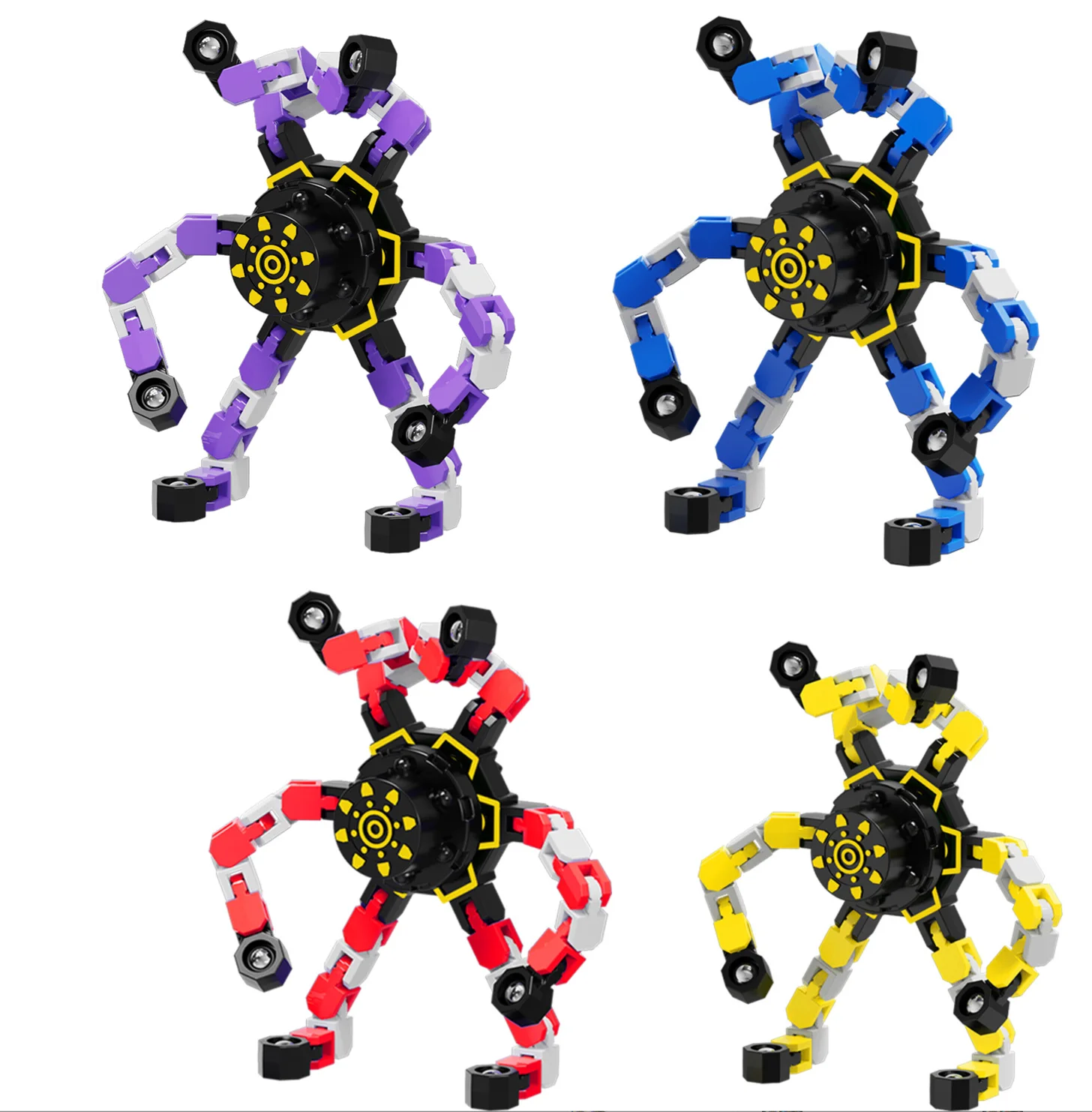 Fidget Spinner Transformable pour Enfants et Adultes, pouvez-vous roscope à Doigt, Jouet Sensoriel, Décompression Créative, Cadeaux Soulignés, Instituts