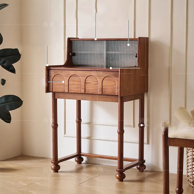 

Cosmetics Bedroom Vanity Table Makeup Storage Drawers Luxury Women Wood Dressing Table Beauty Penteadeira Chinese Furniture