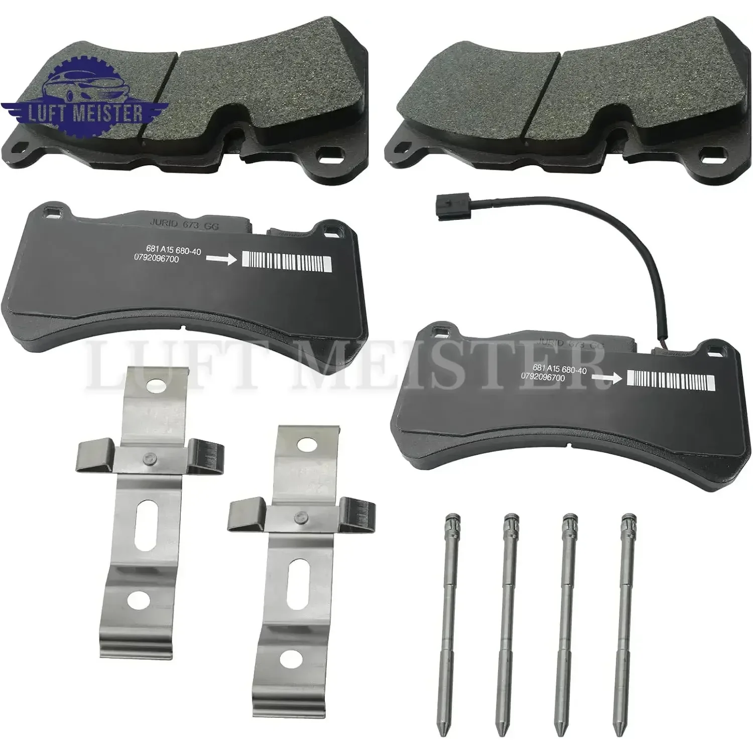 

980139070 980156007 Front or Rear Brake Pads Set for Maserati Quattroporte 2007-2022/Ghibli 2014-2022/GranTurismo Gt 2008-2018