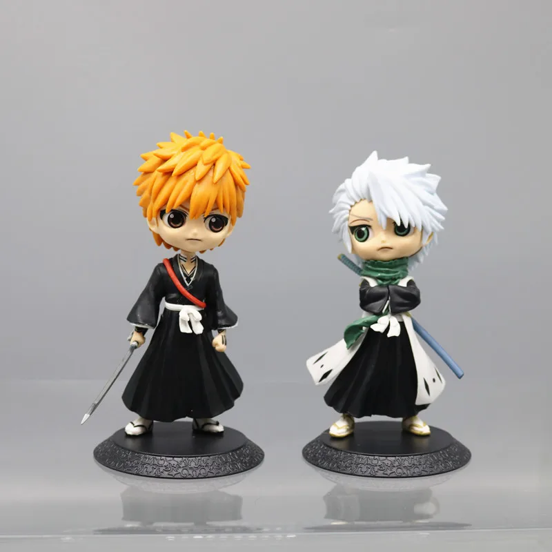 15cm Anime Bleach Figure Kurosaki Ichigo Hitsugaya Toushirou Shinigami Figure Kawaii Doll Pvc Collectible Model Toy