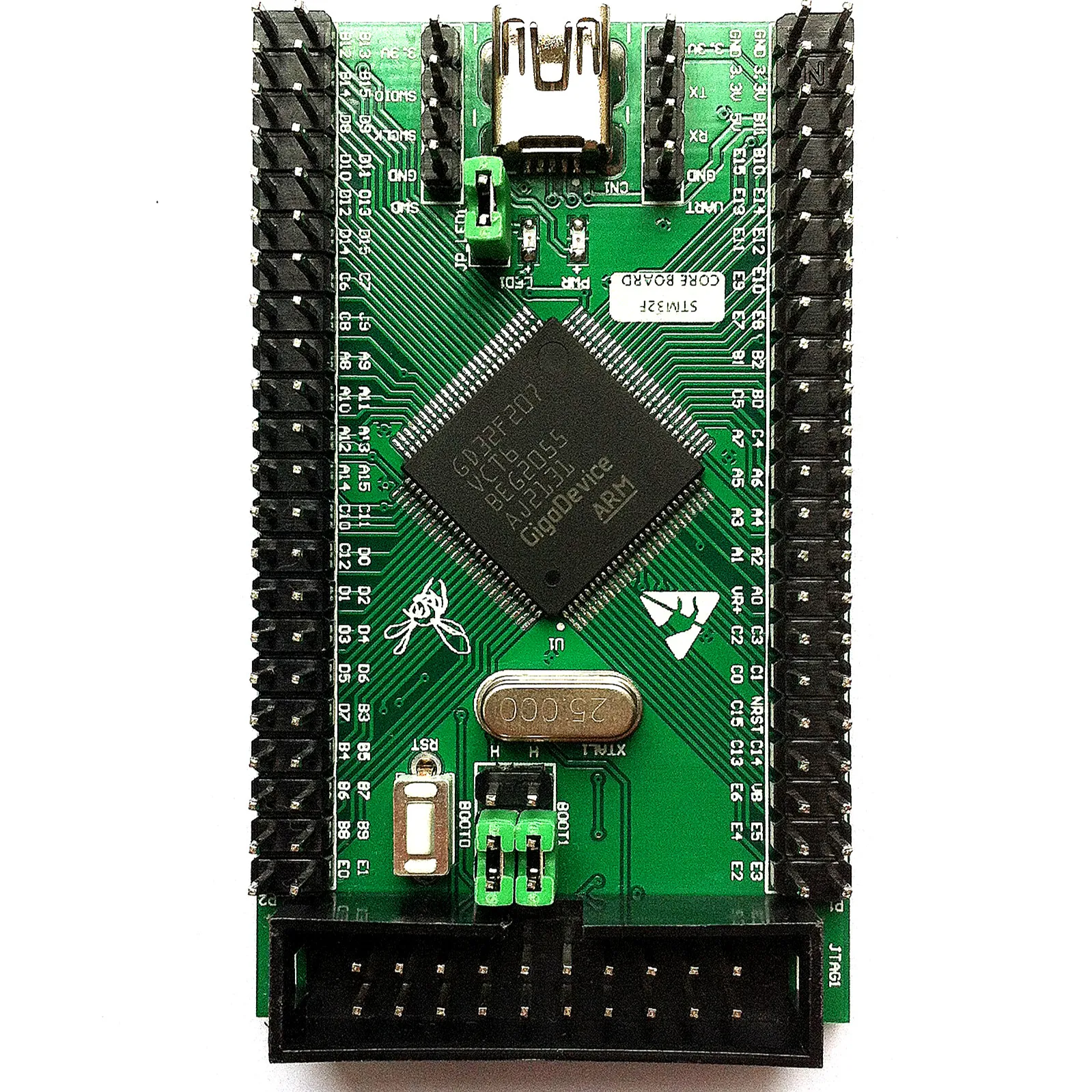 Imagem -03 - Placa de Núcleo Placa de Desenvolvimento do Sistema Mínimo Placa de Aprendizagem Gd32f207 vc Mini Gd32f207vct6