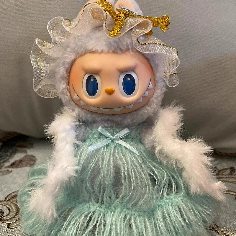 

Latest Spot 2nd Generation Labubu Clothes Sitting Party Macaroon Sitting Vinyl Doll Clothes Replacement Dress Cute Mini