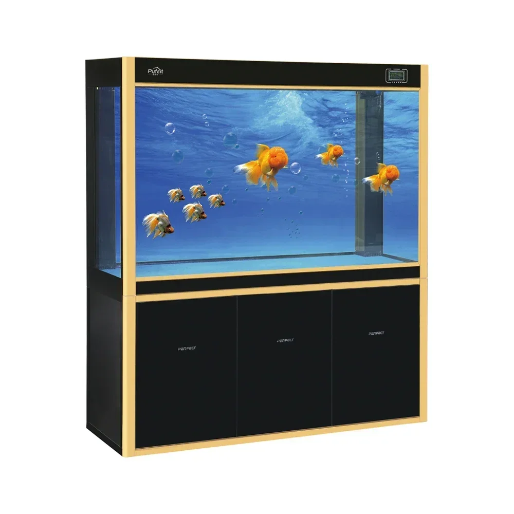 Can be customized fish tank black aluminum frame, ultra-transparent glass tank