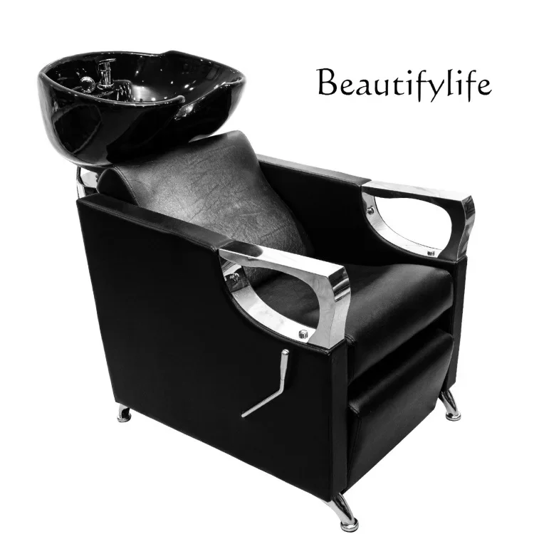 Hair Salon Sitting Quick Flush Sitting Shampoo Chair Flushing Bed Hair-Washing Chair European Portable Chair