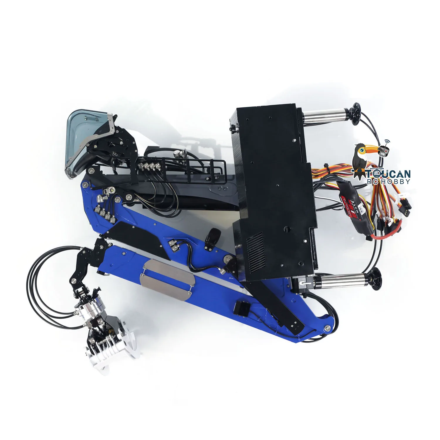 LESU Metal Hydraulic Timber Crane Model for Toys 1/14 RC Tractor Truck DIY Lorry TAMIYAYA Radio Control Cars Vehicle Hobby Gift