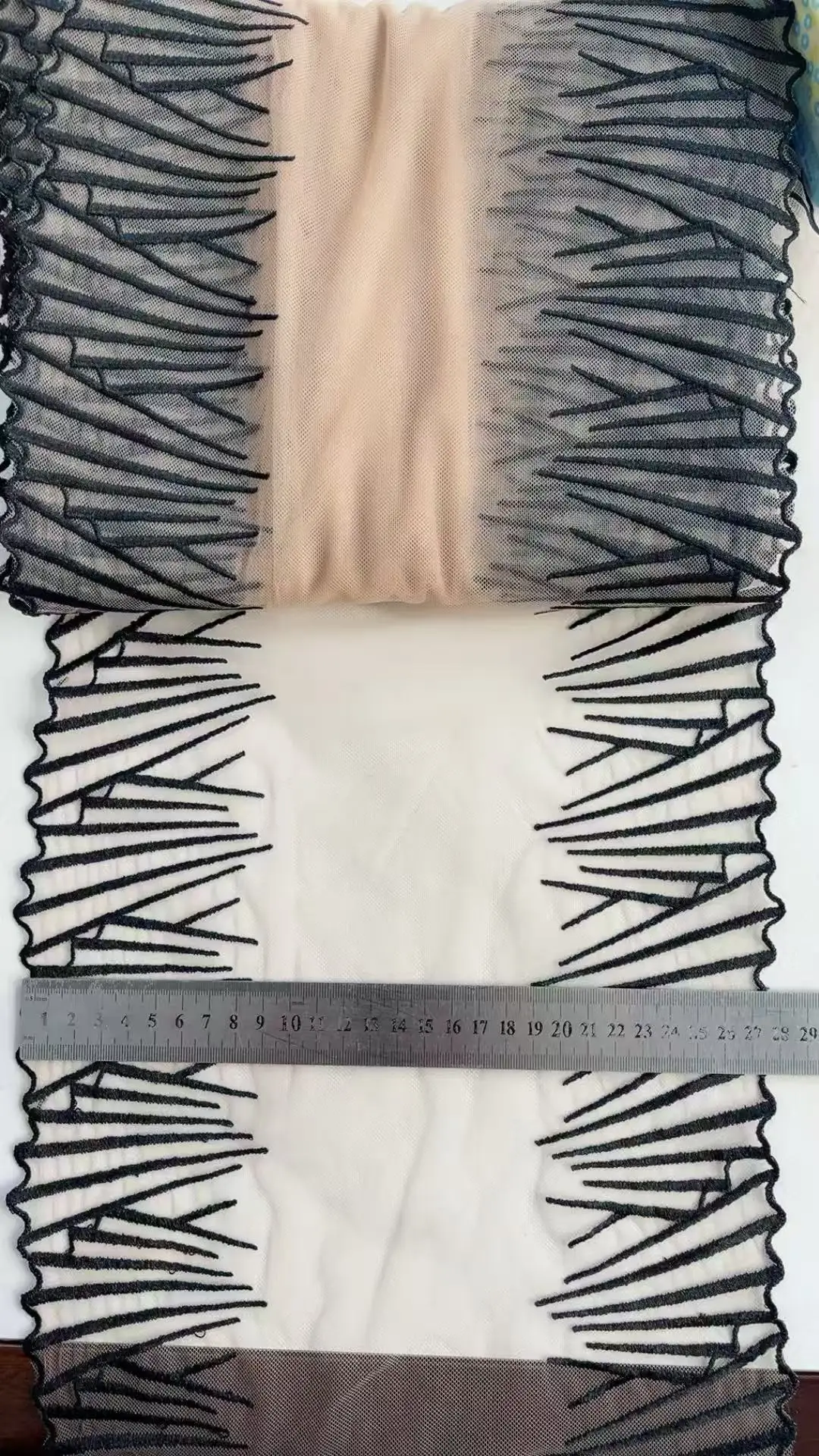 

20 ярдов вышивка кружевная бейка нижнего белья DIY черная ракушка вышитая кружевная ткань тюль кружево для шитья ремесел ﻿