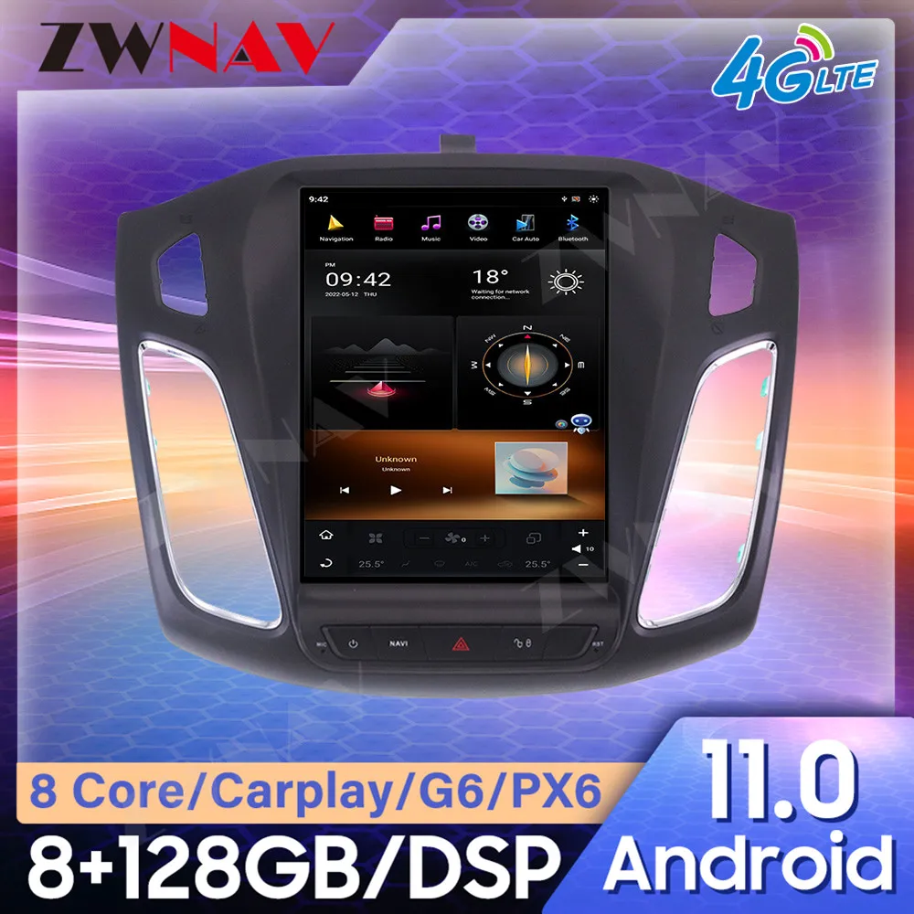 

For FORD Focus 2013-2015 Android 11 CARPLAY 8G128G Car Multimedia Player car GPS Navigation Auto video audio radio