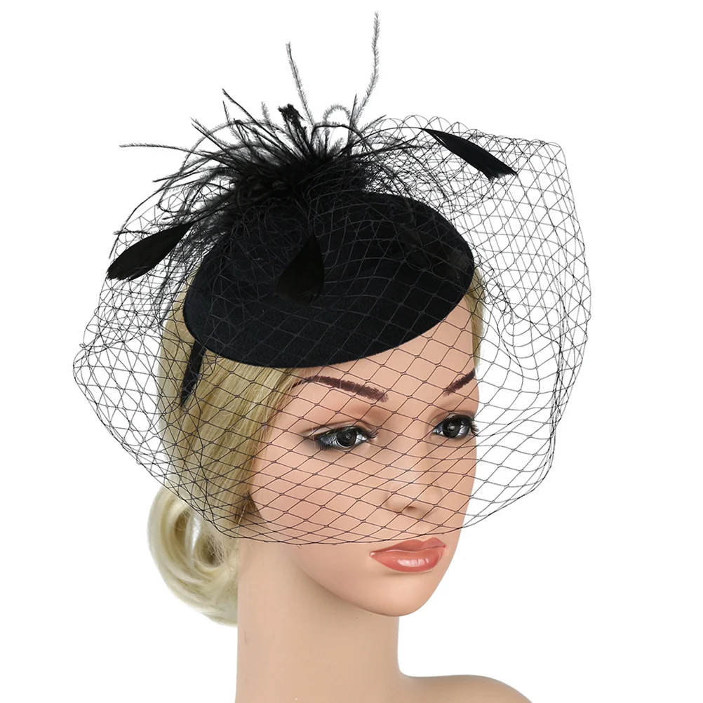 

Women's Hats & Caps Hair Fascinators for Tea Party Fasinators Fashionable Dressy Black Miss