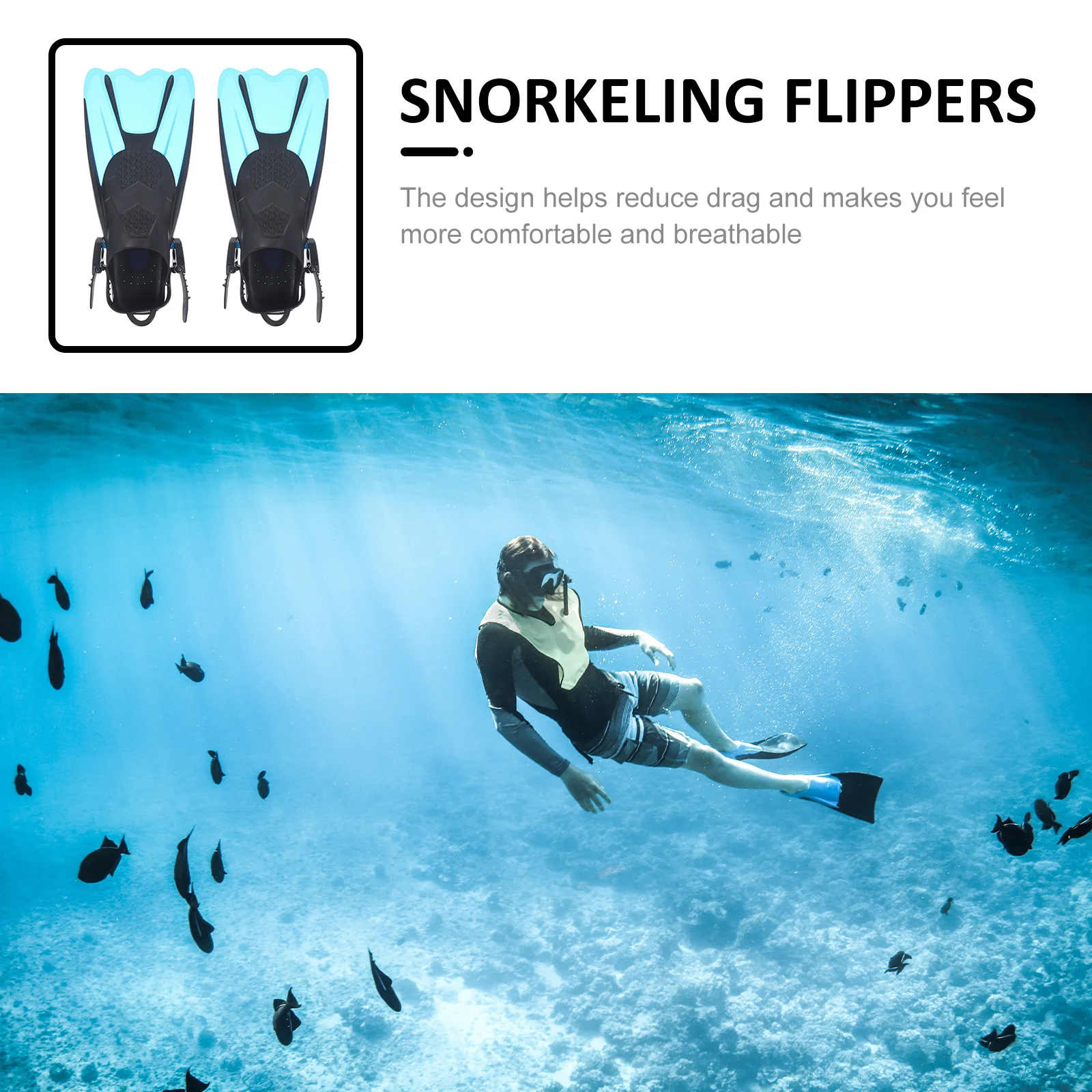 2 قطعة زعانف الغوص كعب مفتوح الغوص السباحة الزعانف خفيفة الوزن مرنة سريع ركلة التدريب والعتاد للبالغين زعانف الغوص