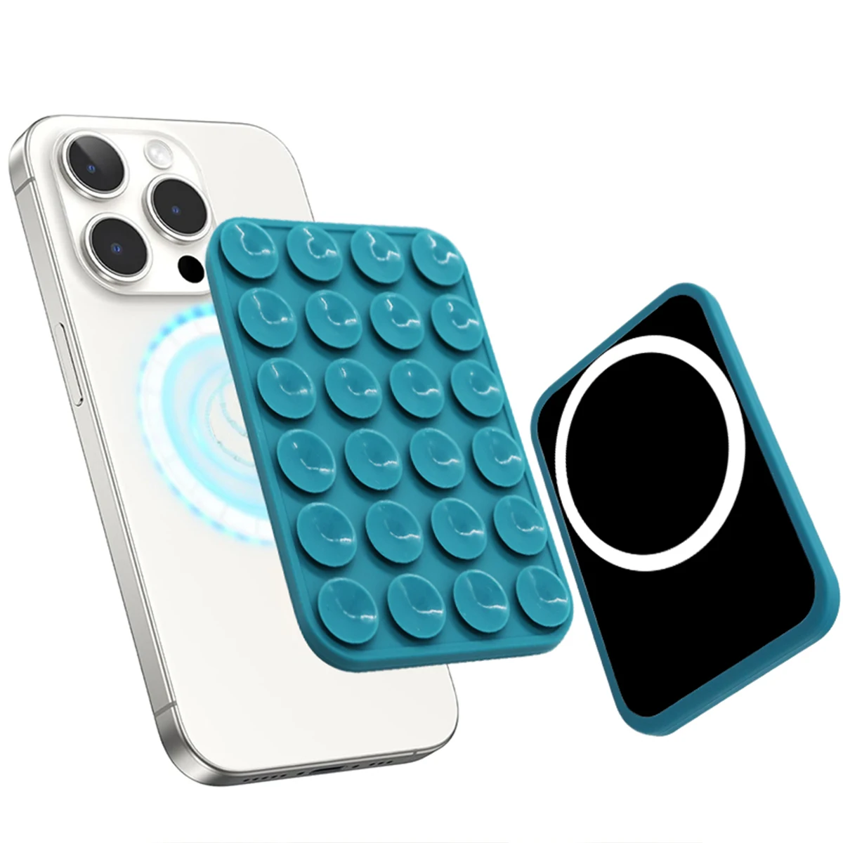 

New Magnetic Phone Holder For Magsafe Suction Cup Silicone Magnet Wall Mount Stand For iPhone 12/13/14/15/16 Universal Bracket