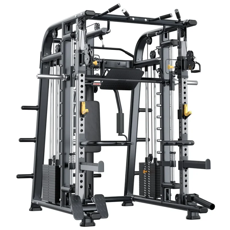 Multifunctional Home Gym Fitness Equipment Smith Machine for Sports Training featuring Cable Crossover & Optimal Arm Workouts