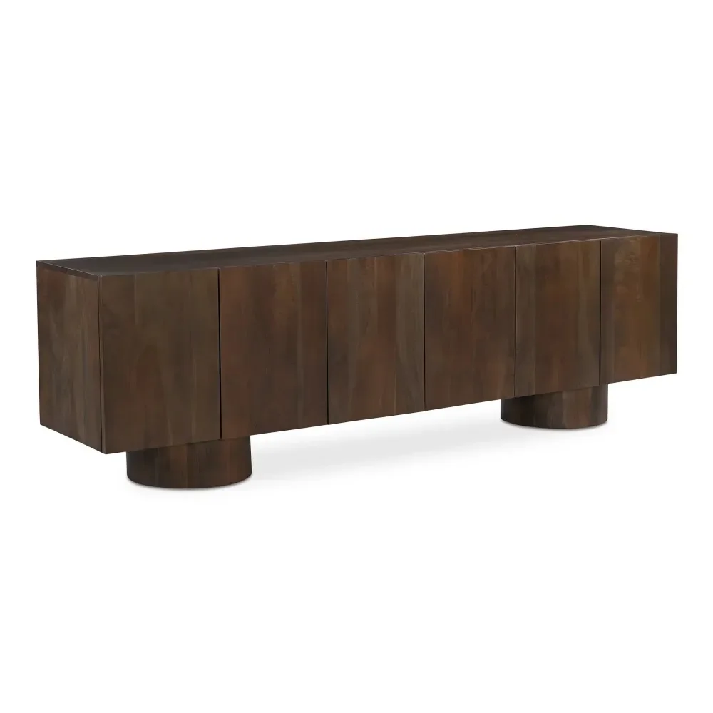 Hot Selling Customized Industrial Wooden TV Cabinet 3 Storage Compartments Versatile Furniture for Living Room Hall Warehouse
