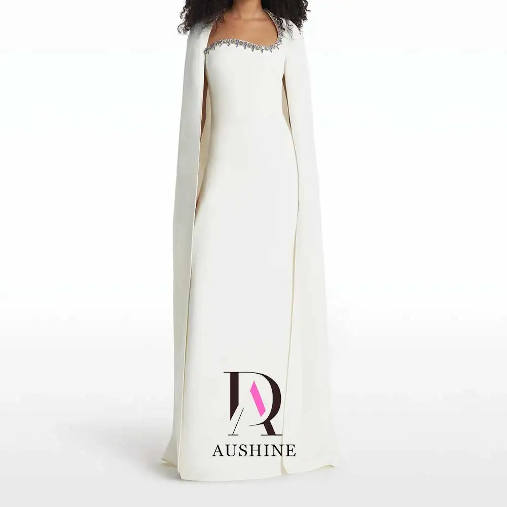 

Aushine Dress Luxury Birthday Evening Dress Floor Length Sleeveless Summer Elegant Wedding Party Gowns For Women Arab 2024Fu