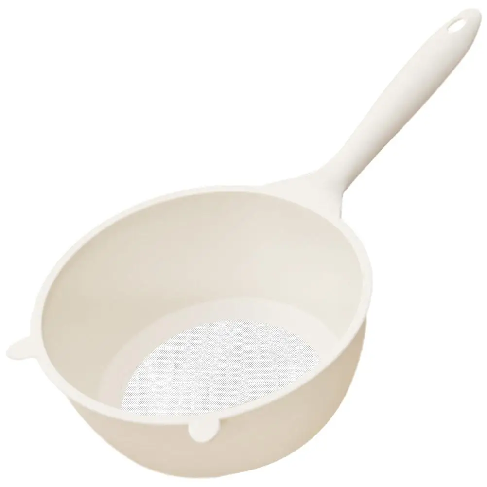 

Large Capacity Cream White Rice Strainer Fine Mesh Plastic Basket Kitchen Tool Vegetable Drain Filter Net Colander Household