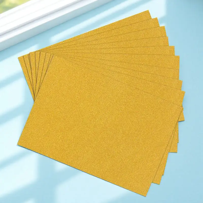 

10Pcs A4 Premium Glitter Cardstock Paper Easy Cut Punch Craft Supply for DIY Cards Scrapbooking Home Decor Christmas Ornament
