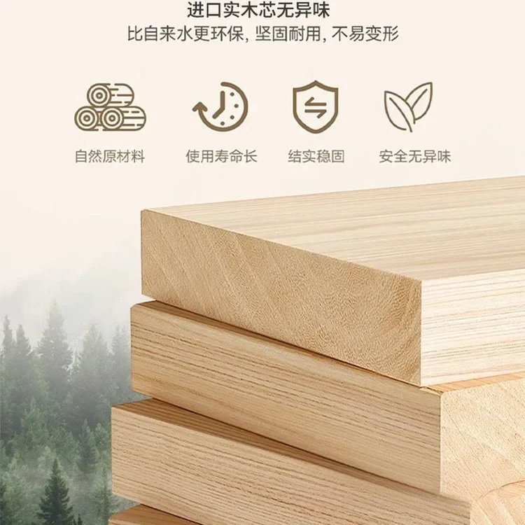 Solid wood hand-cranked lifting coffee table living room home dining table integrated tea table