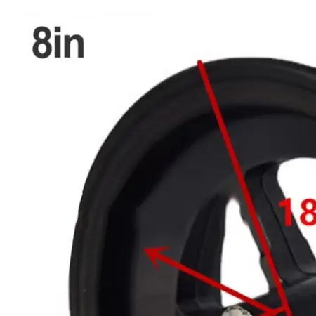 Aluminum Alloy Scooter Wheel Black Silver Features Inch Made Of Aluminum Alloy Note Package Content Aluminum Alloy