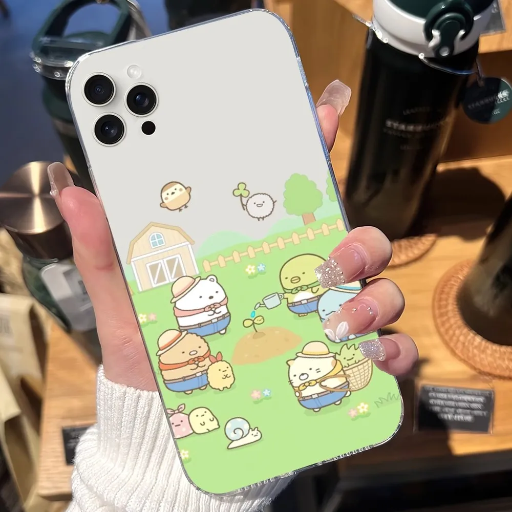 Casing ponsel s-sumikko g-gurashi, casing pelindung ponsel ULTRA transparan untuk Samsung Galaxy S20 S22 S23 A71 FE Lite Plus S21