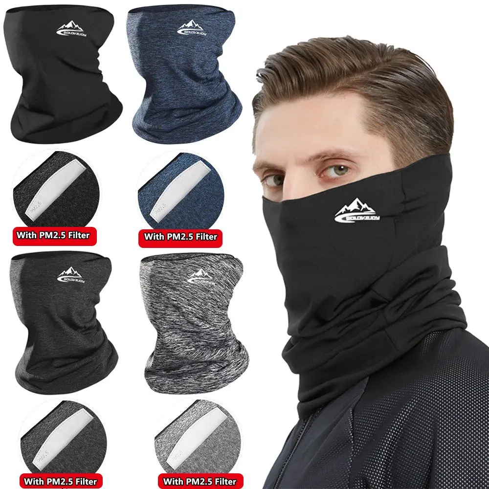 PM2.5 Filter Neck Warmer Outdoor Running Sports Headwear Bandana Caps Cycling Scarf Face Mask Bicycle Bandana Bike  Headbands