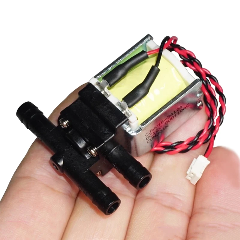 CJWV16 DC 12V 2-Position 3-Way Small Mini Electric Solenoid Valve Water Air Flow Control Valve DIY Home Sweeper Robot Cleaner
