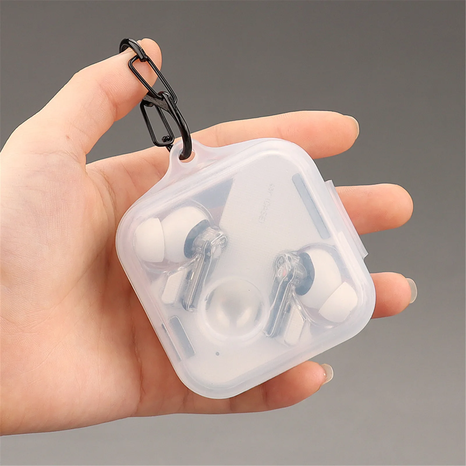 Silicone Headset Protective Case for Nothing Ear1 Waterproof Cover Shockproof Washable Shell with Hook Silicone Anti-dust Sleeve