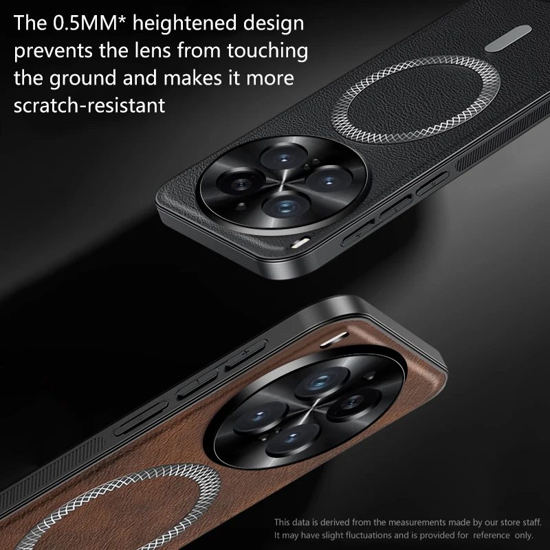 Custodia per telefono in pelle PU di lusso per Vivo X300 Pro Magsafe Anello magnetico in metallo Protezione per lenti Robusta copertura antiurto per Vivo X300