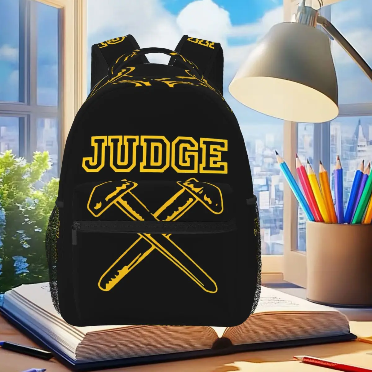 Band Judge Bringin It Down Backpack Student Boys Girls BookBag Children School Bag Computer Shoulder Bags for Men Women