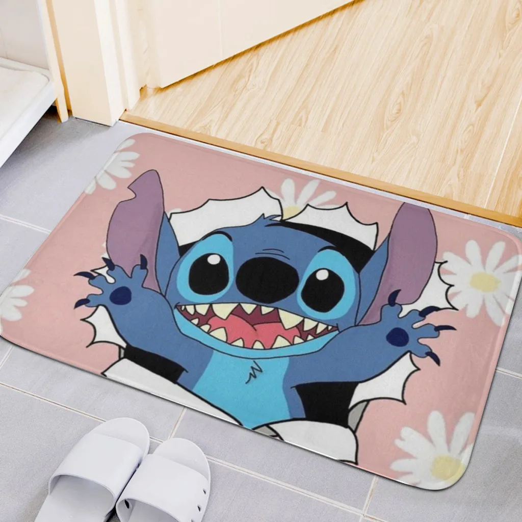 

Stitch Living Room Rug Carpet Flannel Slip Mat Decor Aesthetic