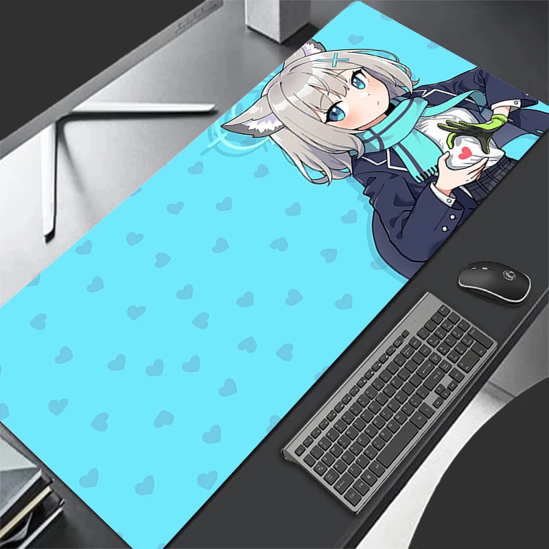 

Mouse Pads Blue Archive Sunaookami Shiroko Desk Mat Protector Gaming Mousepad Office Table Decor Keyboard Pad Computer Gamer Mat