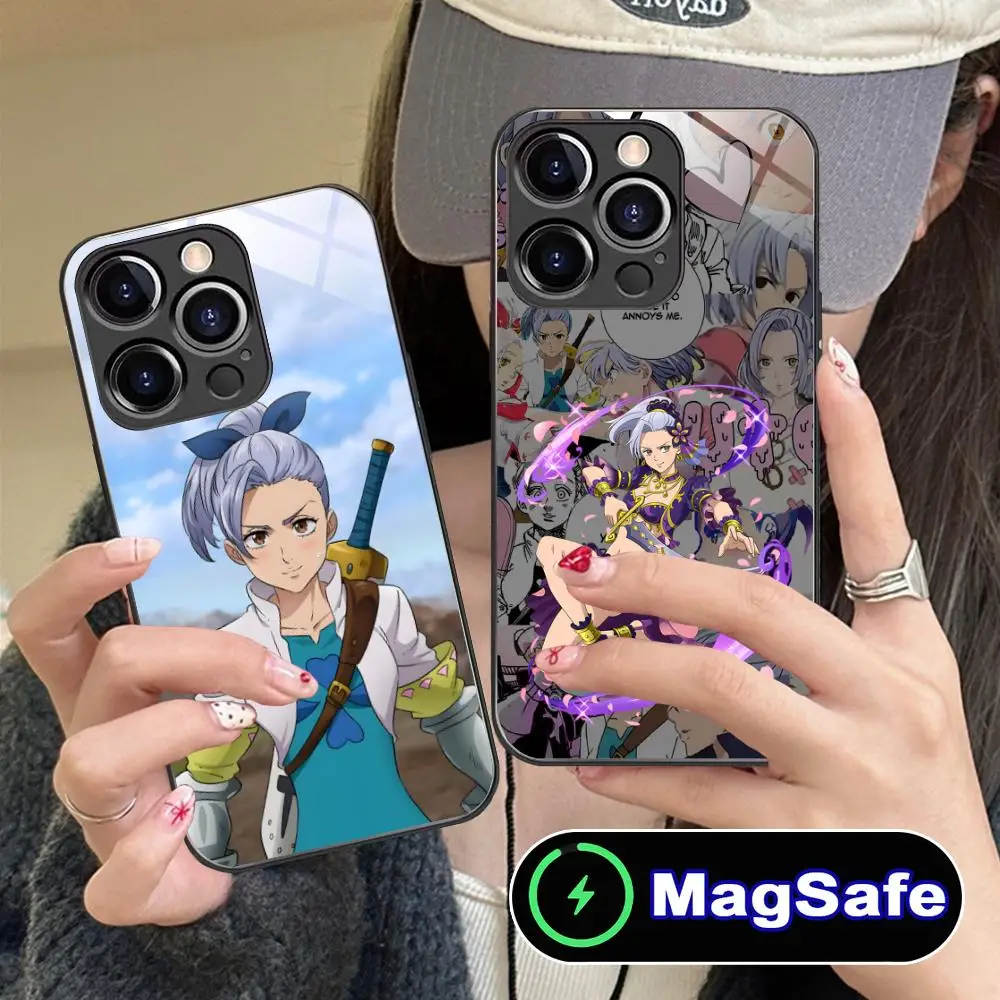 

Чехол для телефона «Семь смертных грехов» Jericho для iPhone 16, 15, 14, 13, 12, 11 Pro Max Plus Mini MagSafe, стеклянный цветной чехол с принтом, красивый