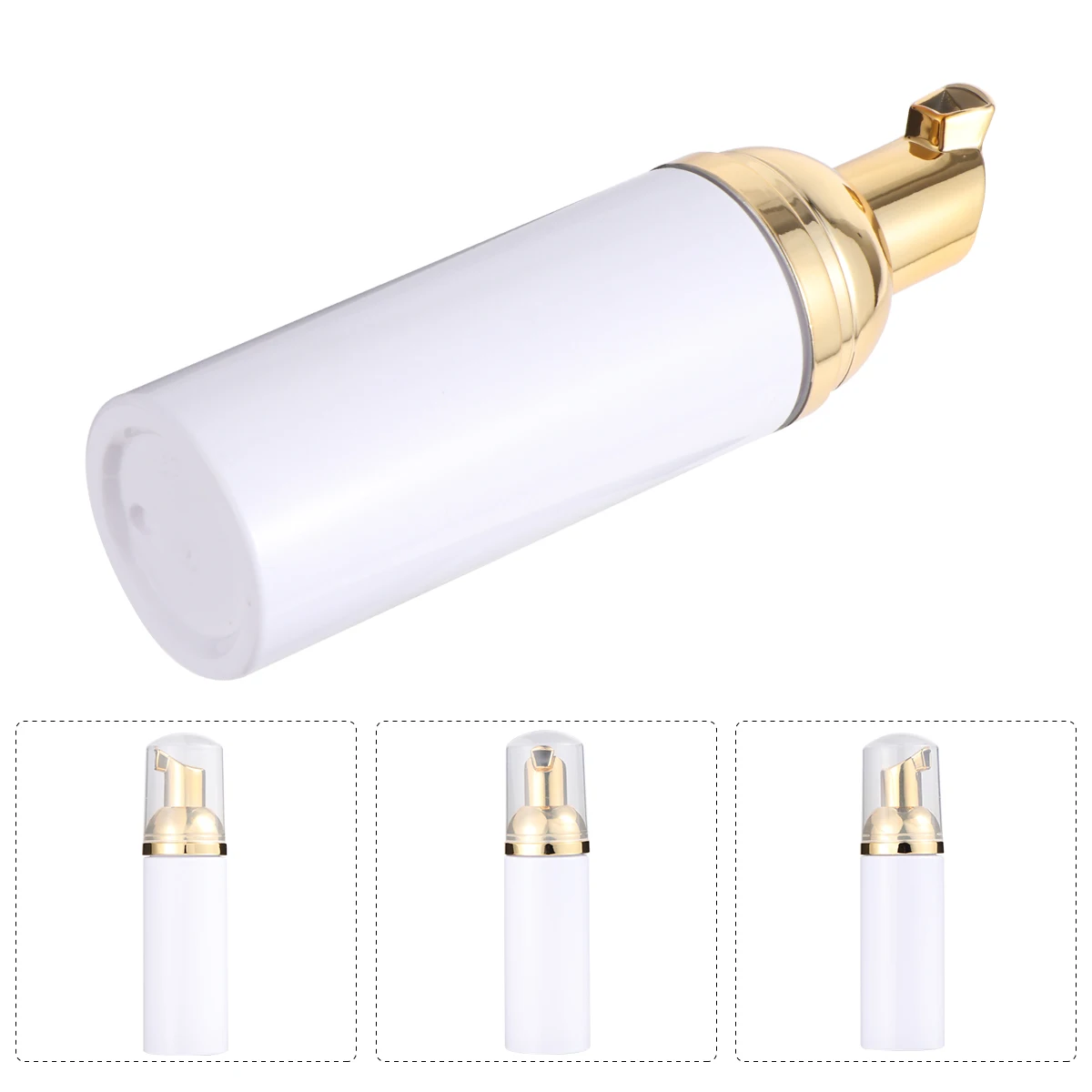 

6pcs 50ml Pump Bottle Portable Refillable Travel Foaming Bathroom Bedroom Shampoo Body Wash Hair Dispenser Container