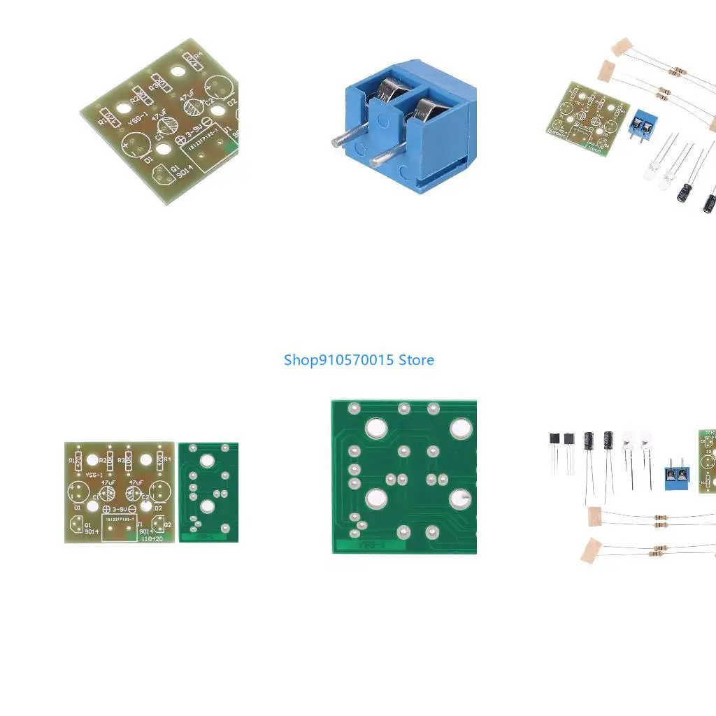 B95C Electronic DIY Making Kits Flashing Lamp Electronic Circuit Board Tools Treated with a Tin sprayer Process Electronics