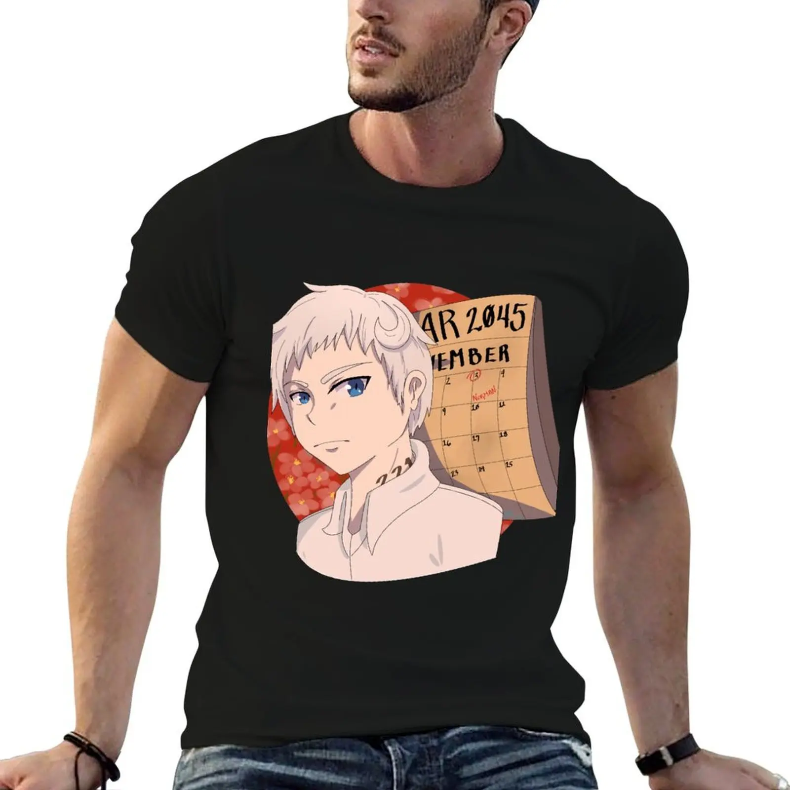 

Norman, The Promised Neverland T-Shirt man t shirts high quality luxury brand t shirts for man cotton funny T-Shirt